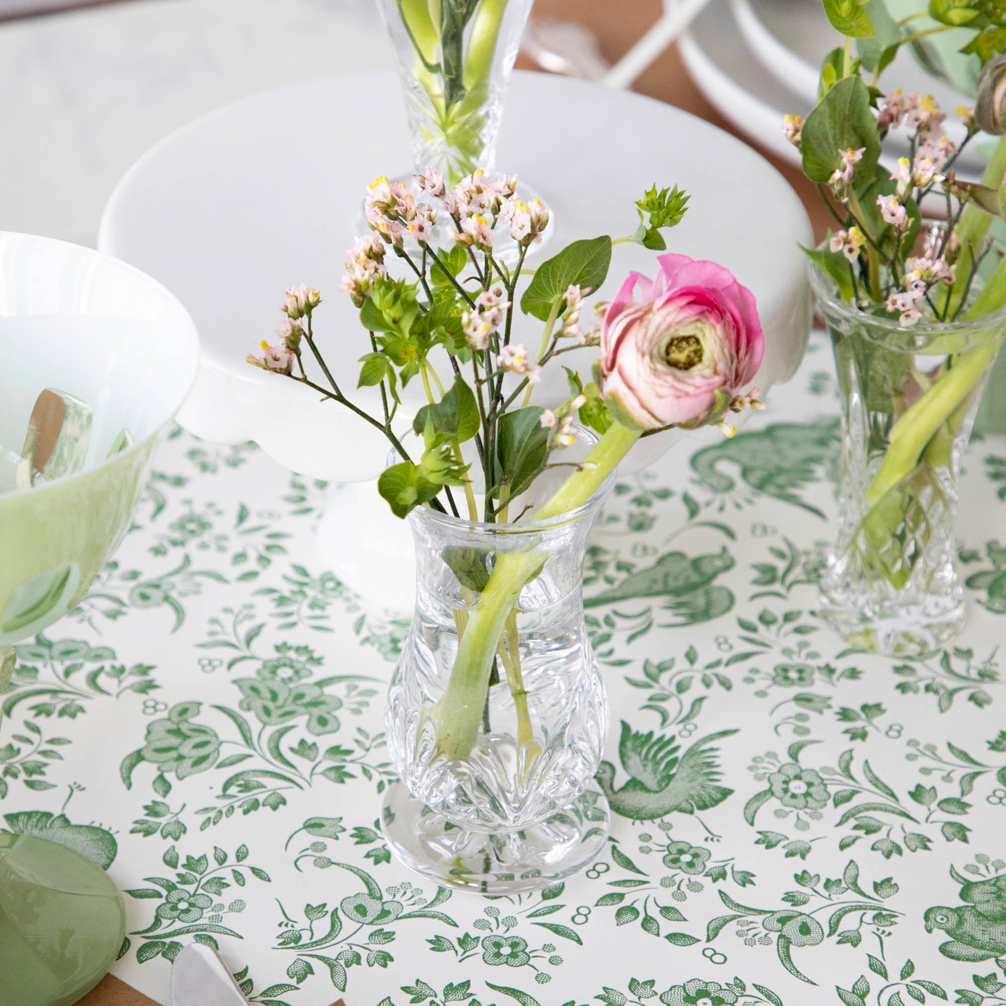 Dublin Crystal 5 Piece Bud Vase Set