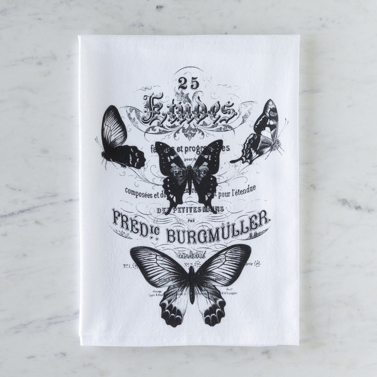 Butterflies French Cotton Tea Towel