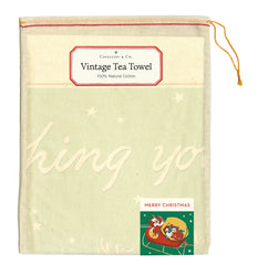Christmas Reindeer Tea Towel