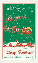 Christmas Reindeer Tea Towel