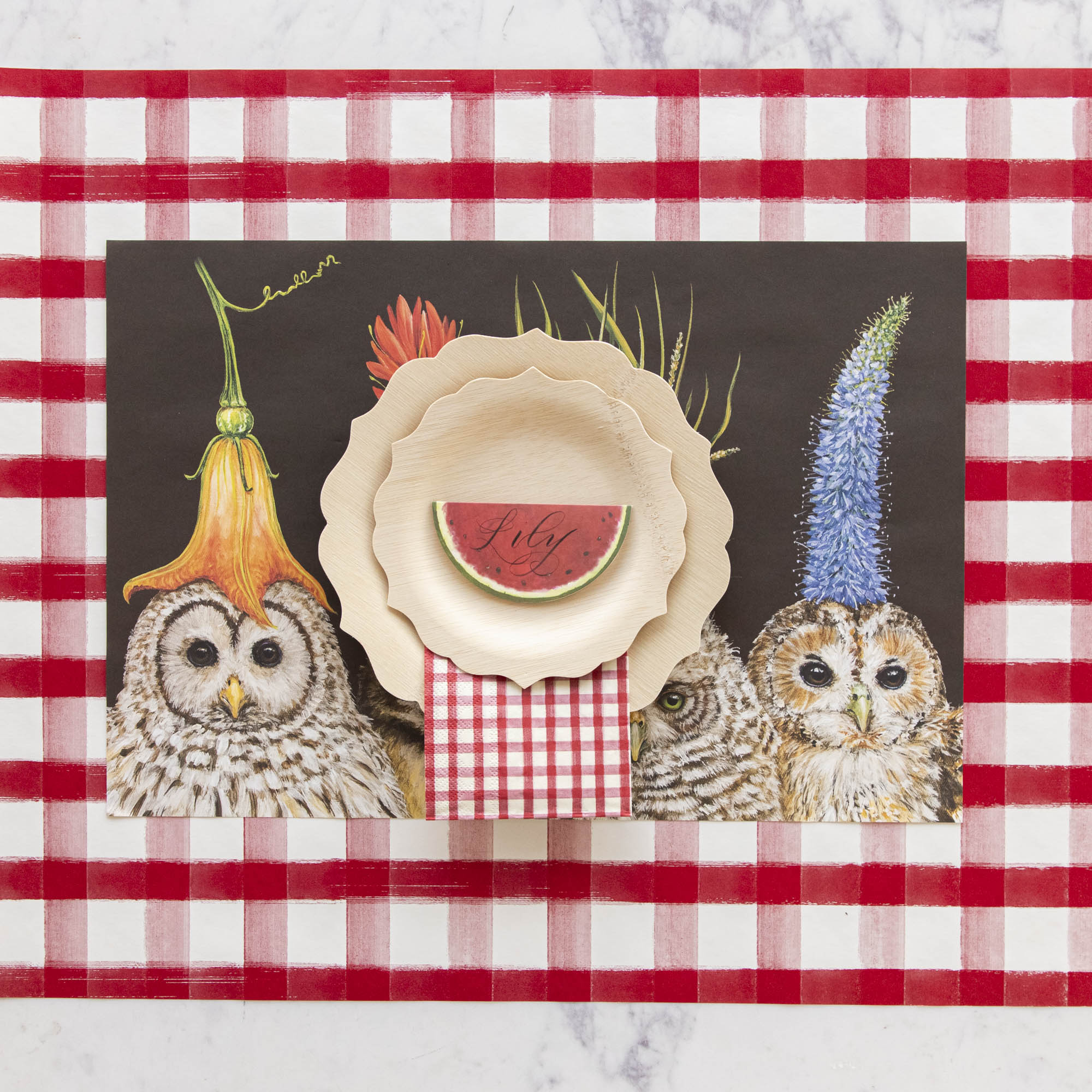 Baby Owls Placemat