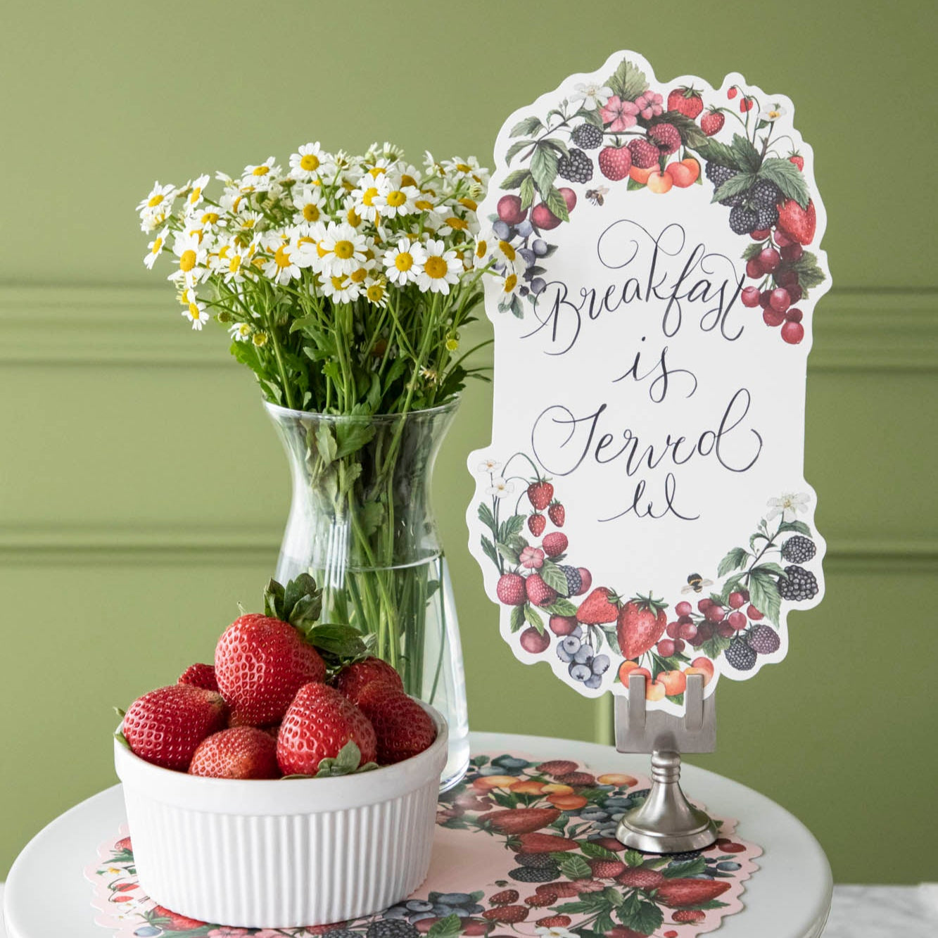 Berry Bramble Table Card