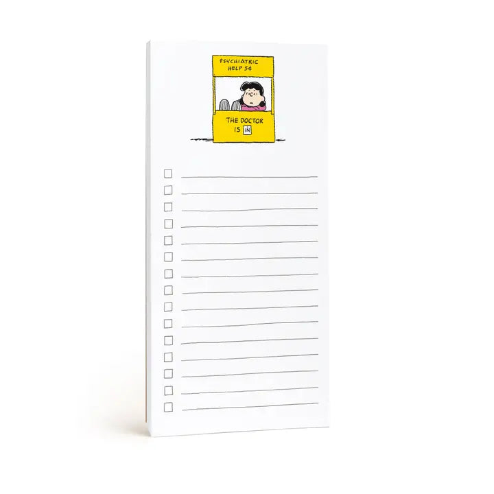 E. Frances X Peanuts® Lucy Market List Notepad
