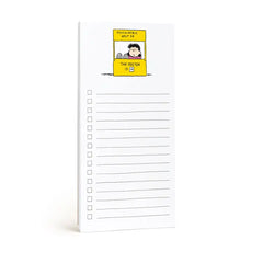E. Frances X Peanuts® Lucy Market List Notepad