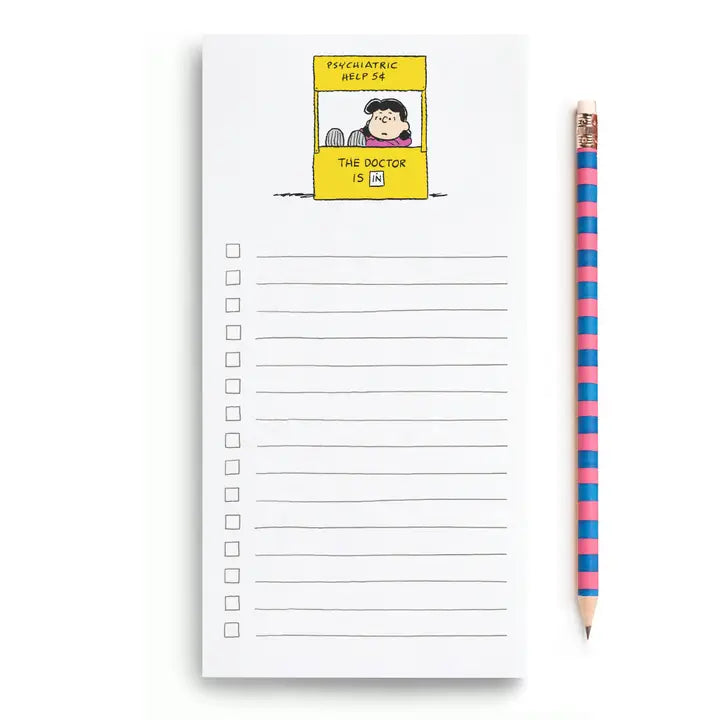 E. Frances X Peanuts® Lucy Market List Notepad