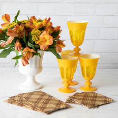 Autumn Plaid Cocktail Napkins