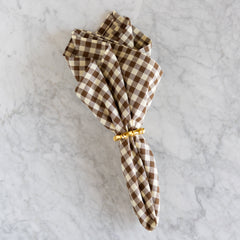 Brown Gingham Napkin