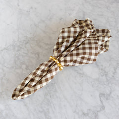 Brown Gingham Napkin