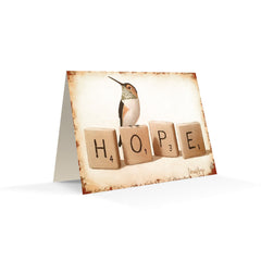 "Hope" (Scrabble) Notecard
